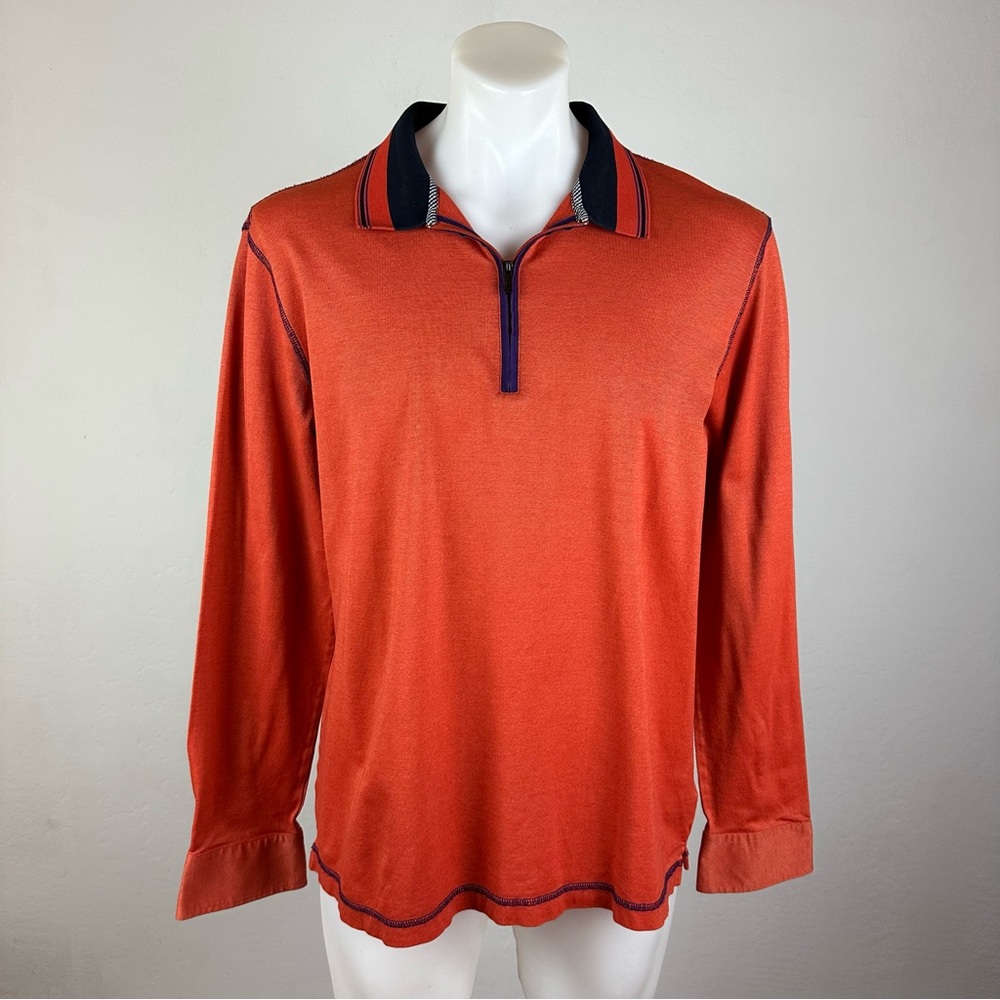 Bugatchi Men's Half-Zip Pullover